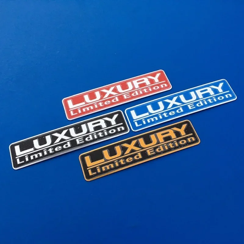 Universal Car Stickers 3D Metal Sticker Chrome Luxury Limited Edition Car Body Emblem Badge Decals Car Tuning