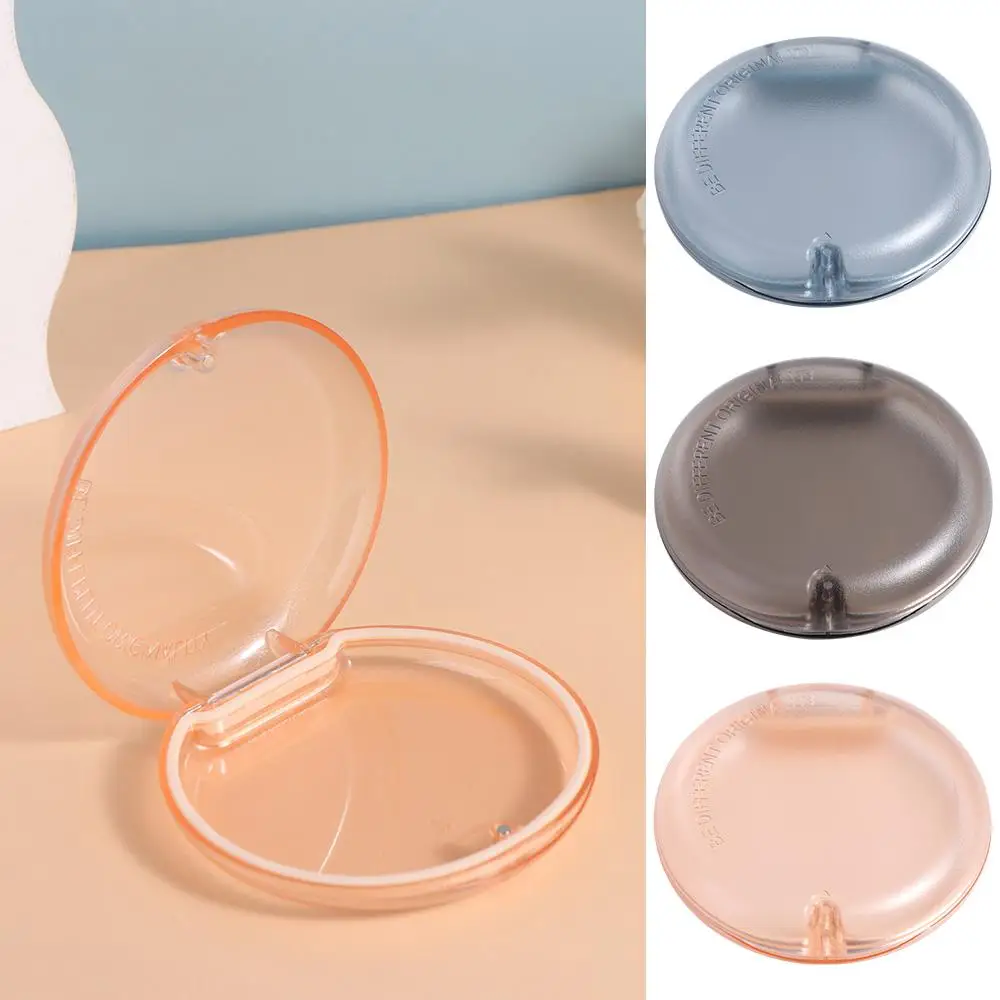 Washable False Teeth Cleaning Box Leak Proof Magnetic Lock Retainer Holder Silicone Base Plastic Mouth Guard Case