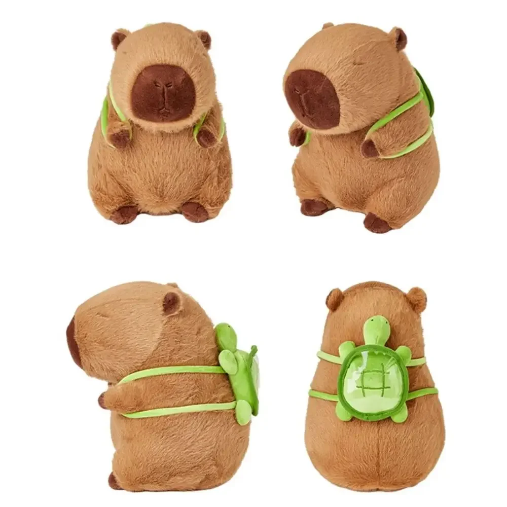 10pcs 45cm Capybara Plush Toys With Backpack Sitting Lovely Cartoon Animals Stuffed Dolls Holiday Gift Home Sofa Plush Pillows