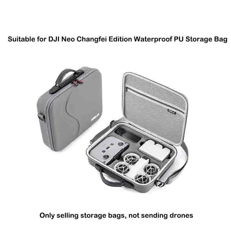 

NEO Drone PU Storage Bag Portable Shoulder Bag Large Capacity Handheld For DJI Neo RC-N3 Organiser Shock Absorbing Preferred Bag