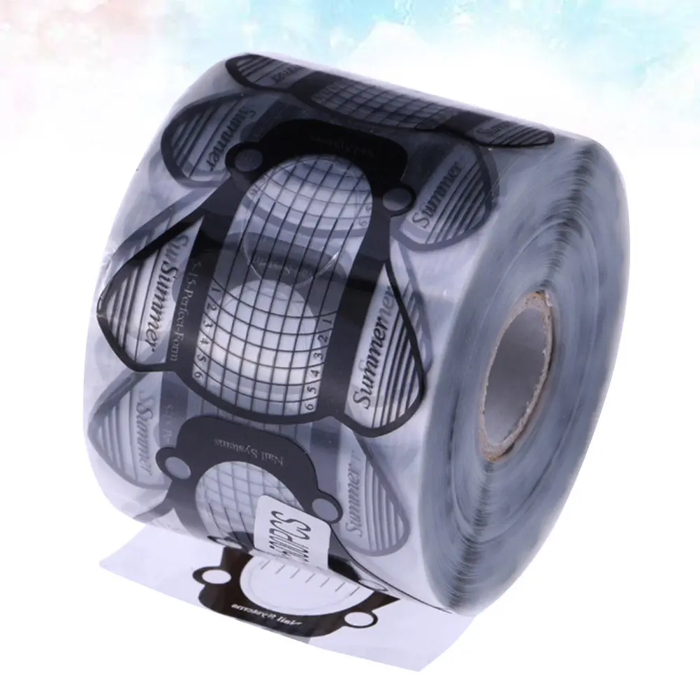 

500 шт. наклеек-держателей для наращивания ногтей с маркировкой длины, профессиональный инструмент для салонов, аксессуары для направляющих лотков для ногтей