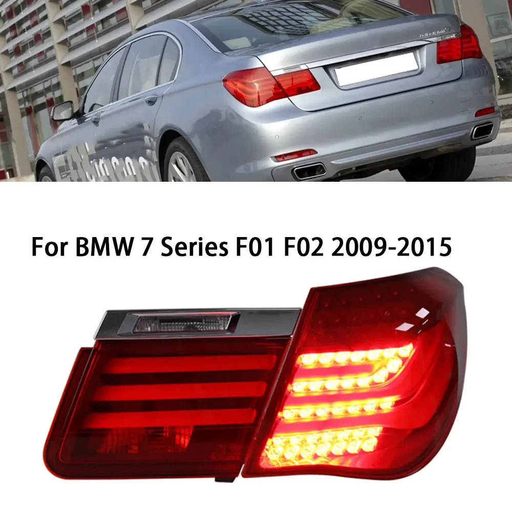 

Car Tail Lamp for BMW F01F02 LED Tail Light 2009-2015 730LI 740LI 750 7 Series Rear Fog Brake Turn Signal Automotive Accessories