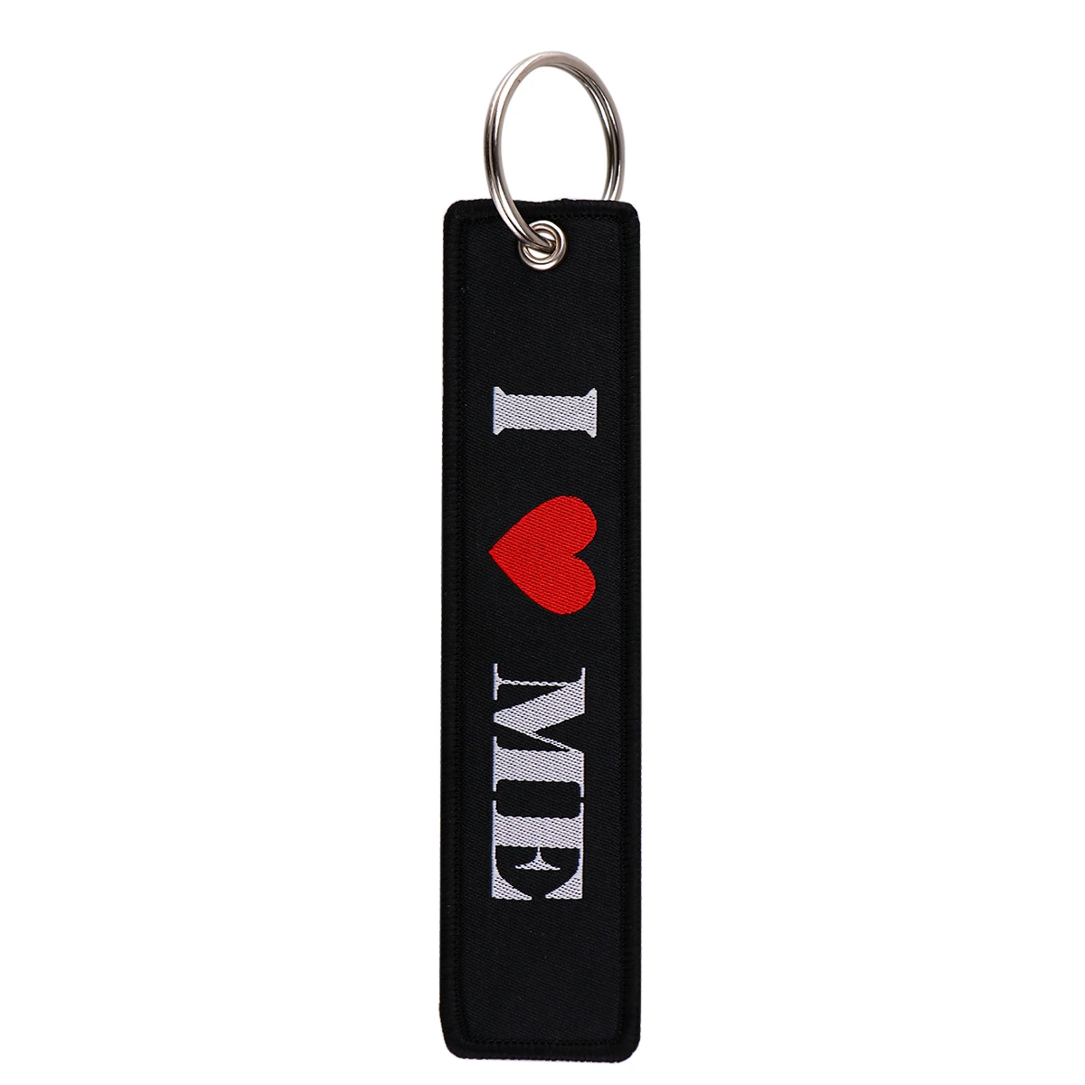 Funny Key Tag Keychains Embroidered Keychain for Car Motorcycles Keys Keyring Holder Fashion Jewelry Accessories 1pcs