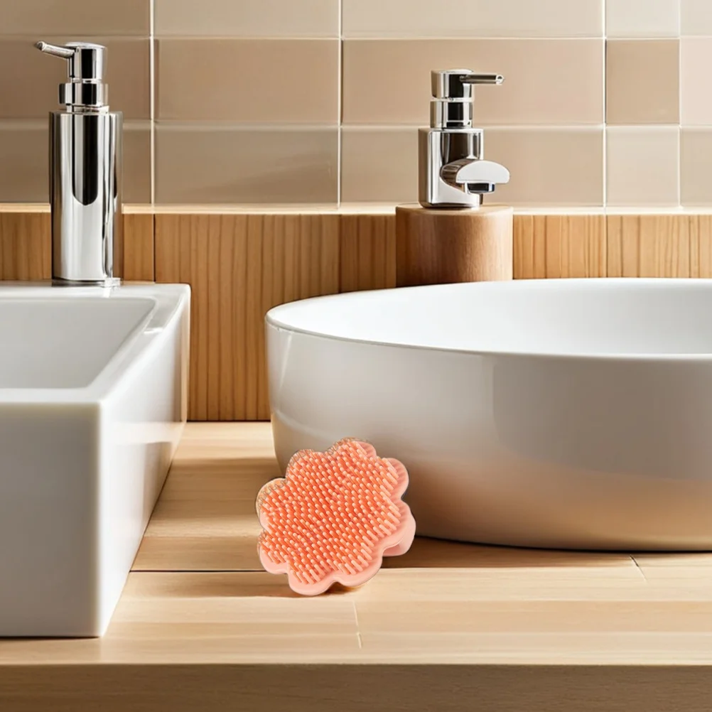 

2 шт., детская щетка для мытья волос, силиконовый массажер для кожи головы, колыбель для удаления шапочек, ванна для новорожденных, мягкий шампунь для младенцев, скруббер