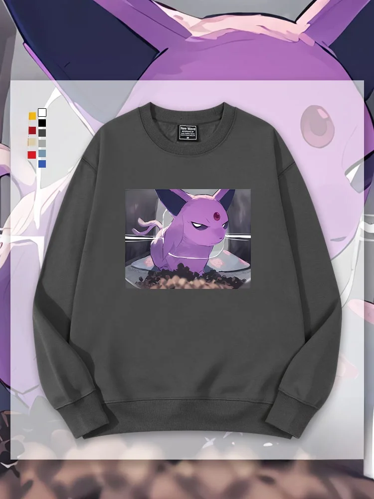 

Свитшот Hoopa Round Ne из хлопка и эластичного волокна для весны и осени, повседневный, удобный, модный, с мультяшным принтом, игровой топ