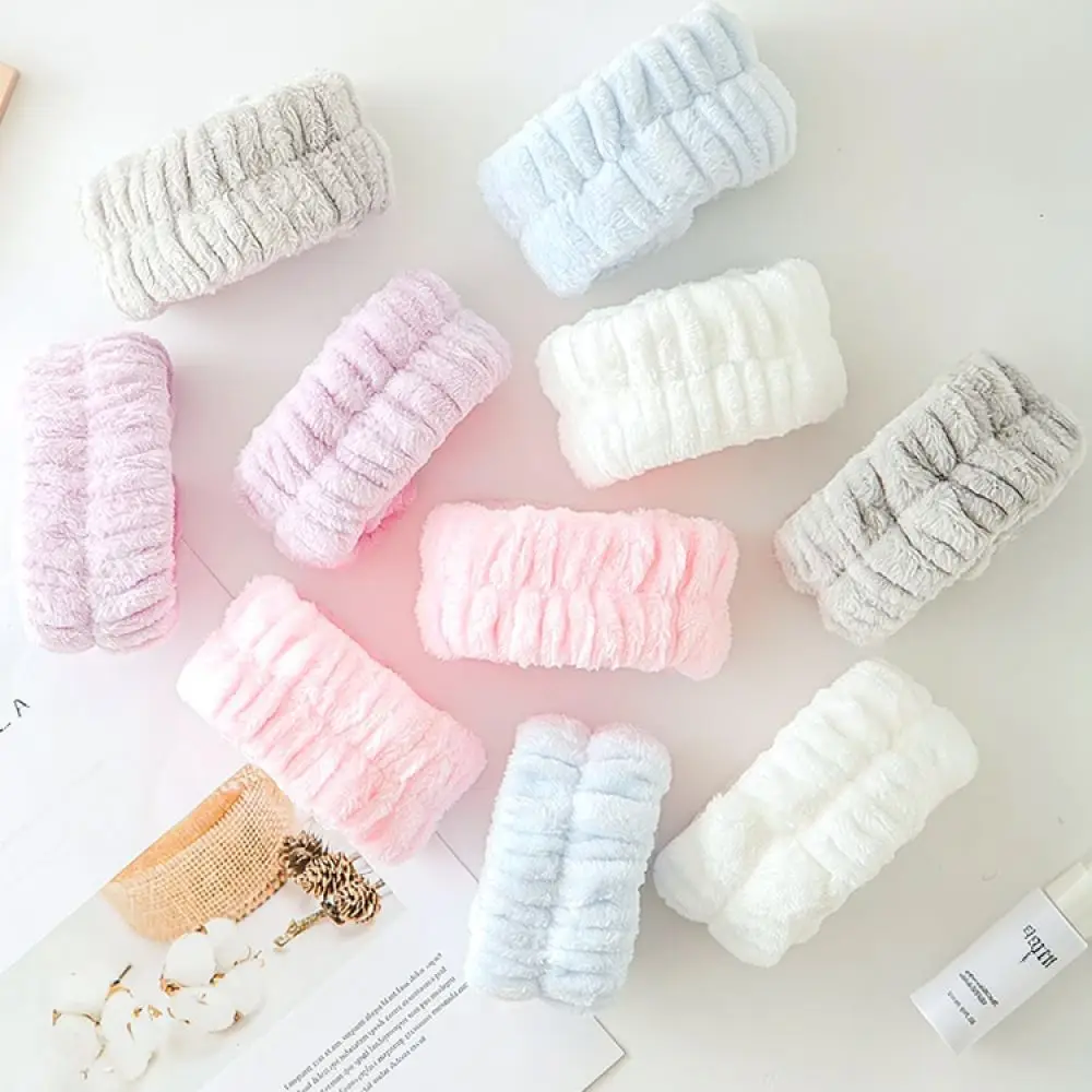 Face Washing Wristbands For Skincare Spa Makeup Water Absorbent Cuffs Prevent Wet Sleeves Comfortable Elastic Wrist Sweatbands