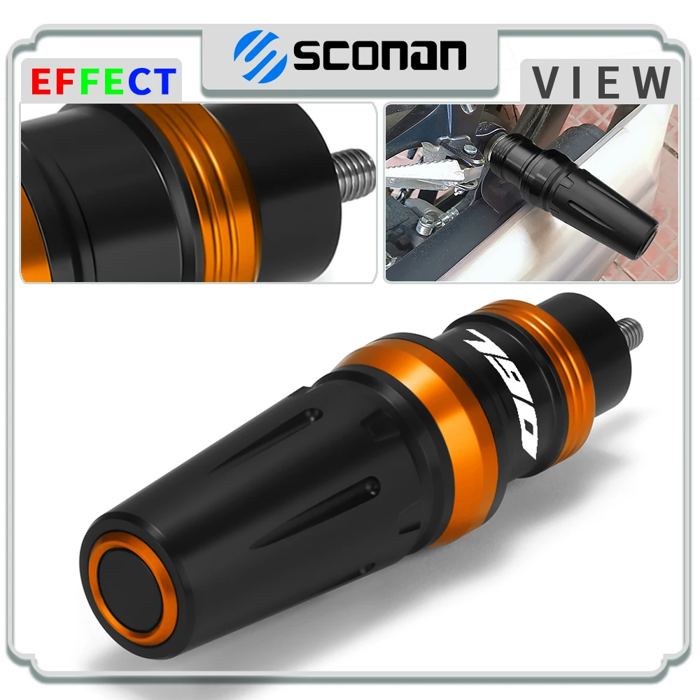 

Motorcycle Accessories CNC Aluminum Frame Crash Pad Exhaust Slider Fall Protector For 790 Duke DUKE790 All Year