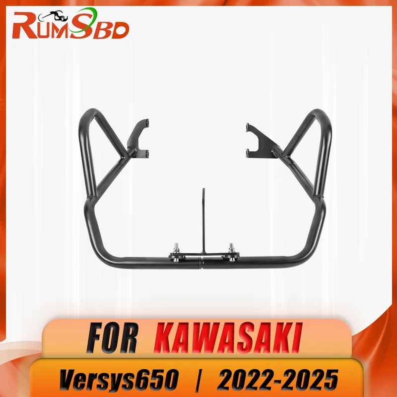 

Motorcycle Highway Engine Guard Bumper Frame Crash Bar Falling Protector For Kawasaki Versys 650 KLE650 2022 2023 2024 2025