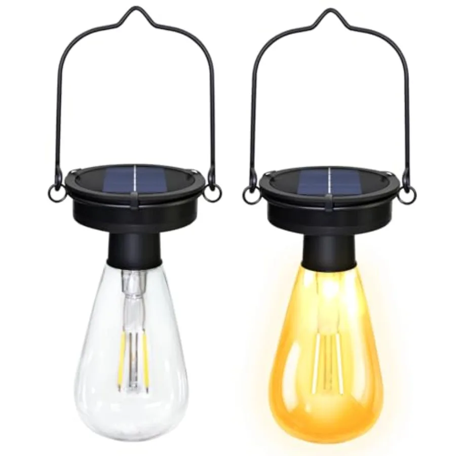 Replacement Solar Light Tops, 3.23in Solar Hanging Lantern Replacement Parts Outdoor Light Bulbs, Small Waterproof Lantern for