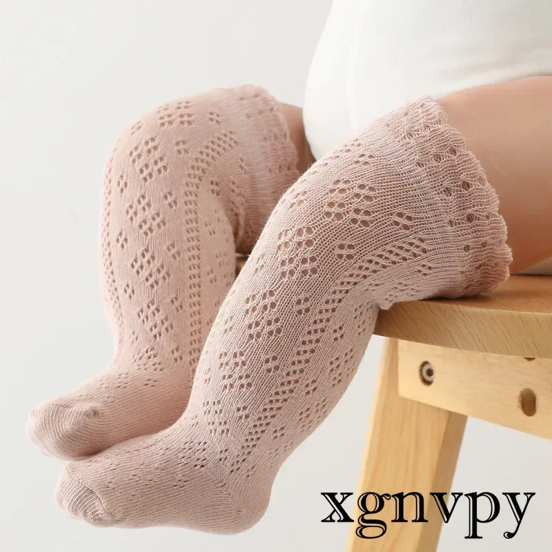 Socks Baby Girl Boy Newborn Knee High Long Socks Infant Cute Toddler Non-slip Socks Cotton Baby Stuff Accessories Girl Clothes