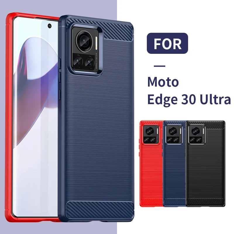 Чехол для Moto Edge X, чехол для Motorola Moto Edge X 30, ультраобложки, противоударные новые мягкие чехлы из углеродного волокна и ТПУ для Moto Edge X, чехлы