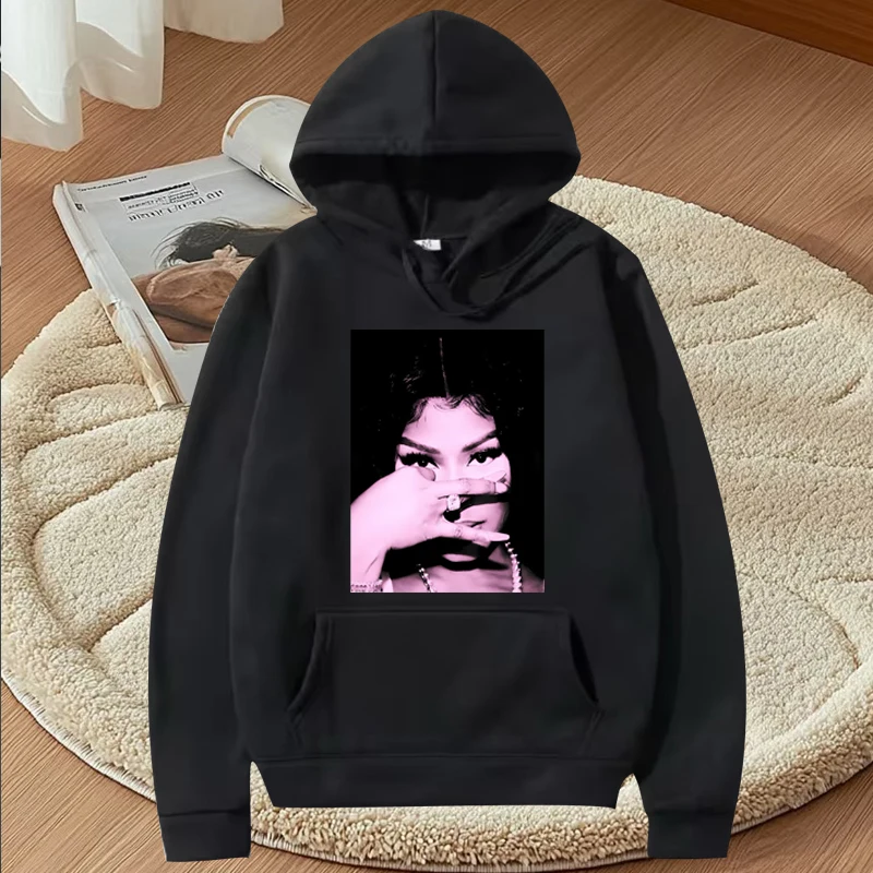 

nicki minaj pink graphics hoodie men women funny fashion cool vintage Long sleeve Sweatshirt with print oversized hoodie unisex