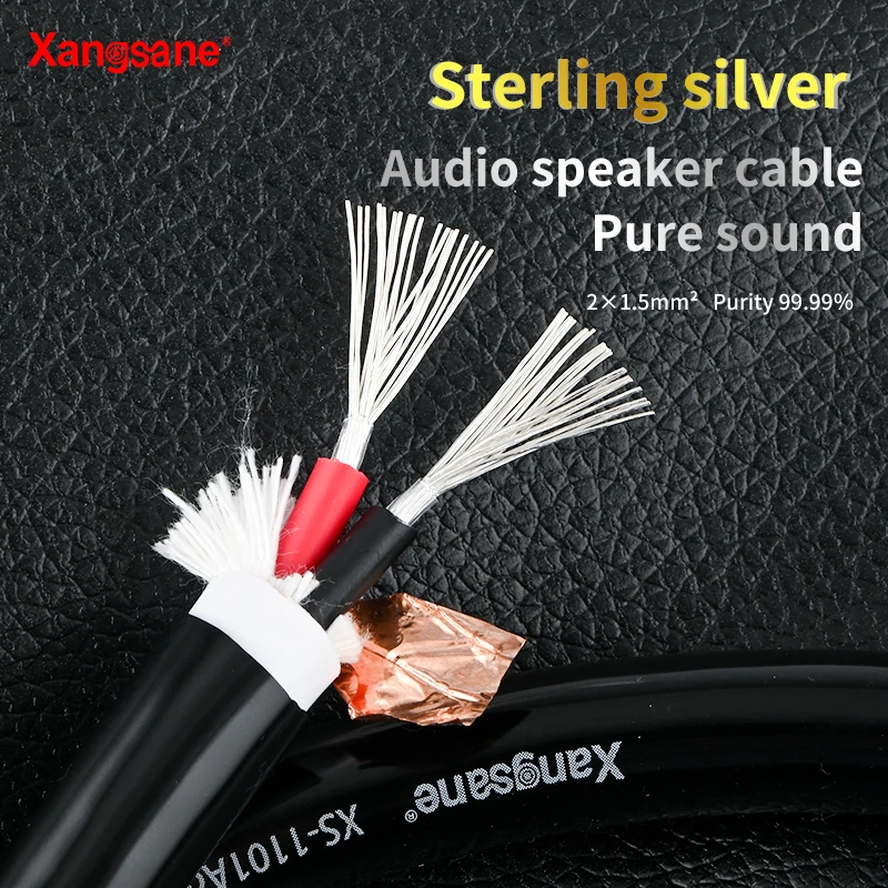 

Xangsane 1.5mm²2.5mm ² High fidelity 4N sterling silver speaker loose cable amplifier DIY home theater surround cable connection