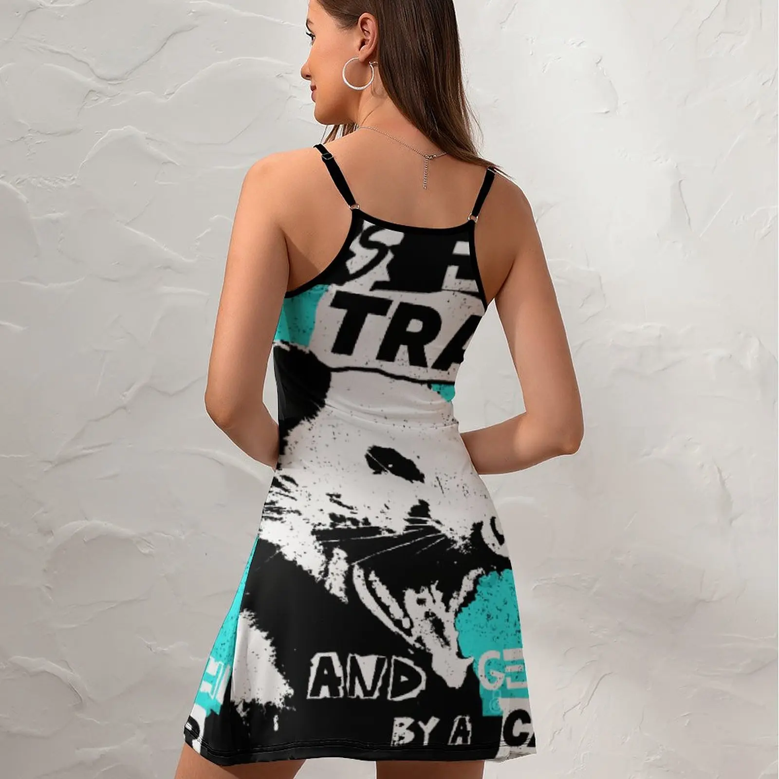 Exotic Let's Eat Trash And Get Hit by A Car 18  Women's Sling Dress Graphic Cocktails Woman's Clothing Dresses Hot Sale