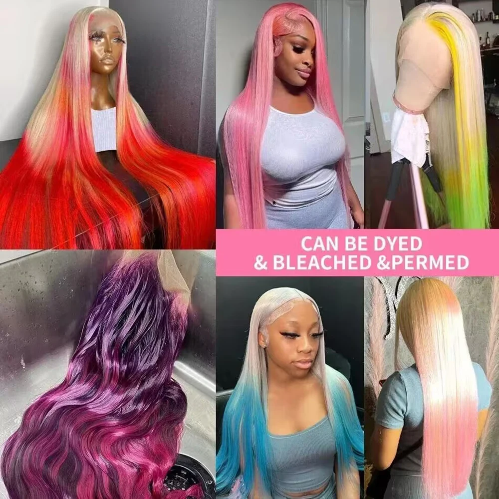 613 HD الدانتيل الشفاف الباروكة الأمامية 13x6 شقراء مستقيم 100% خصلات الشعر المستعار الإنسان للنساء اختيار قبل قطعها الشعر البرازيلي