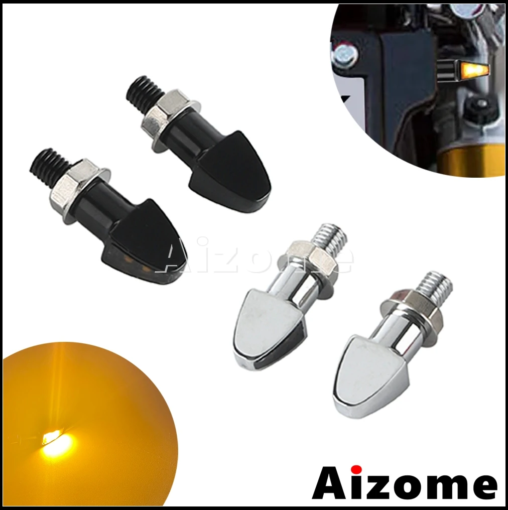

Motorcycle 12V Side Marker Mini Light LED Turn Signal Light Amber Waterproof Universal For Harley Cafe Racer Yamaha Kawasaki BMW