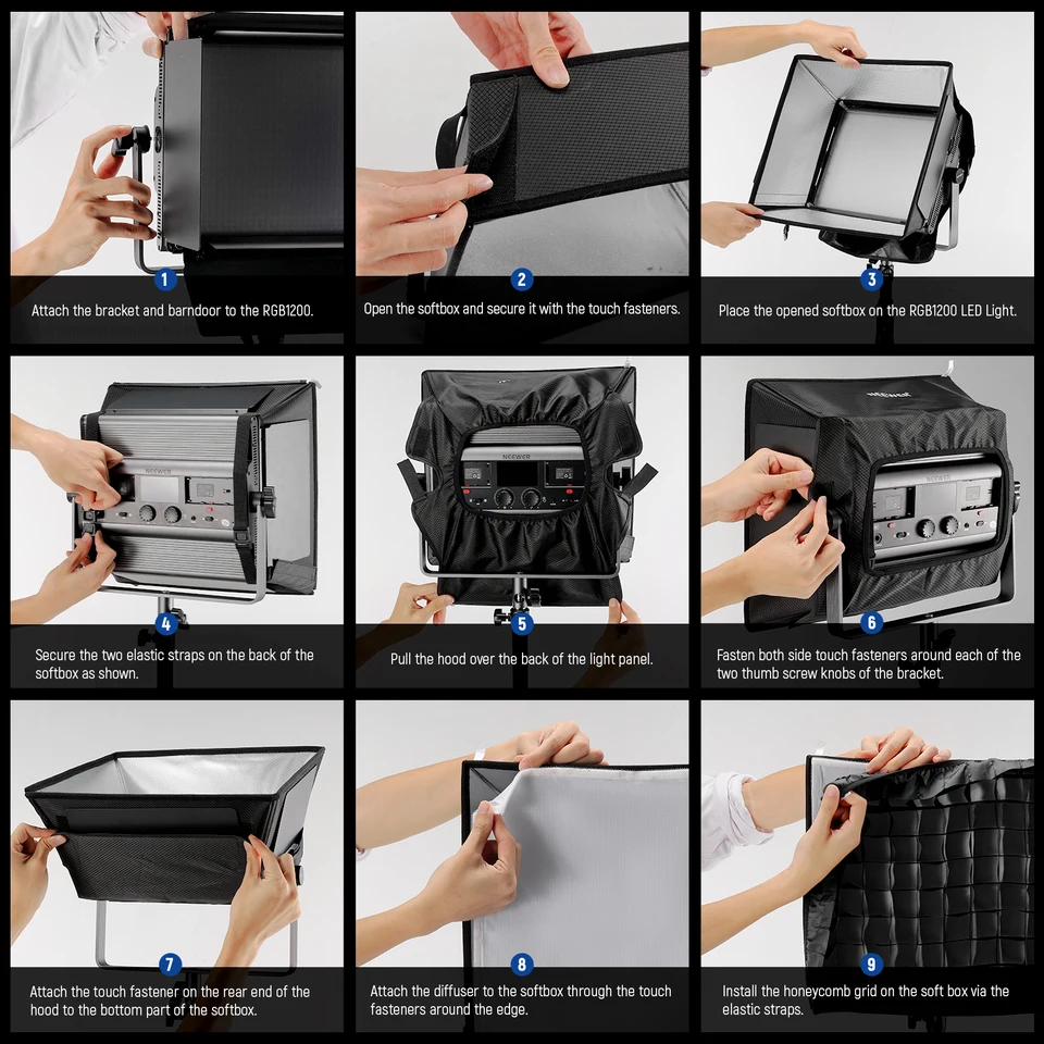 NEEWER Softbox for RGB1200 LED Light 14.6x13.6
