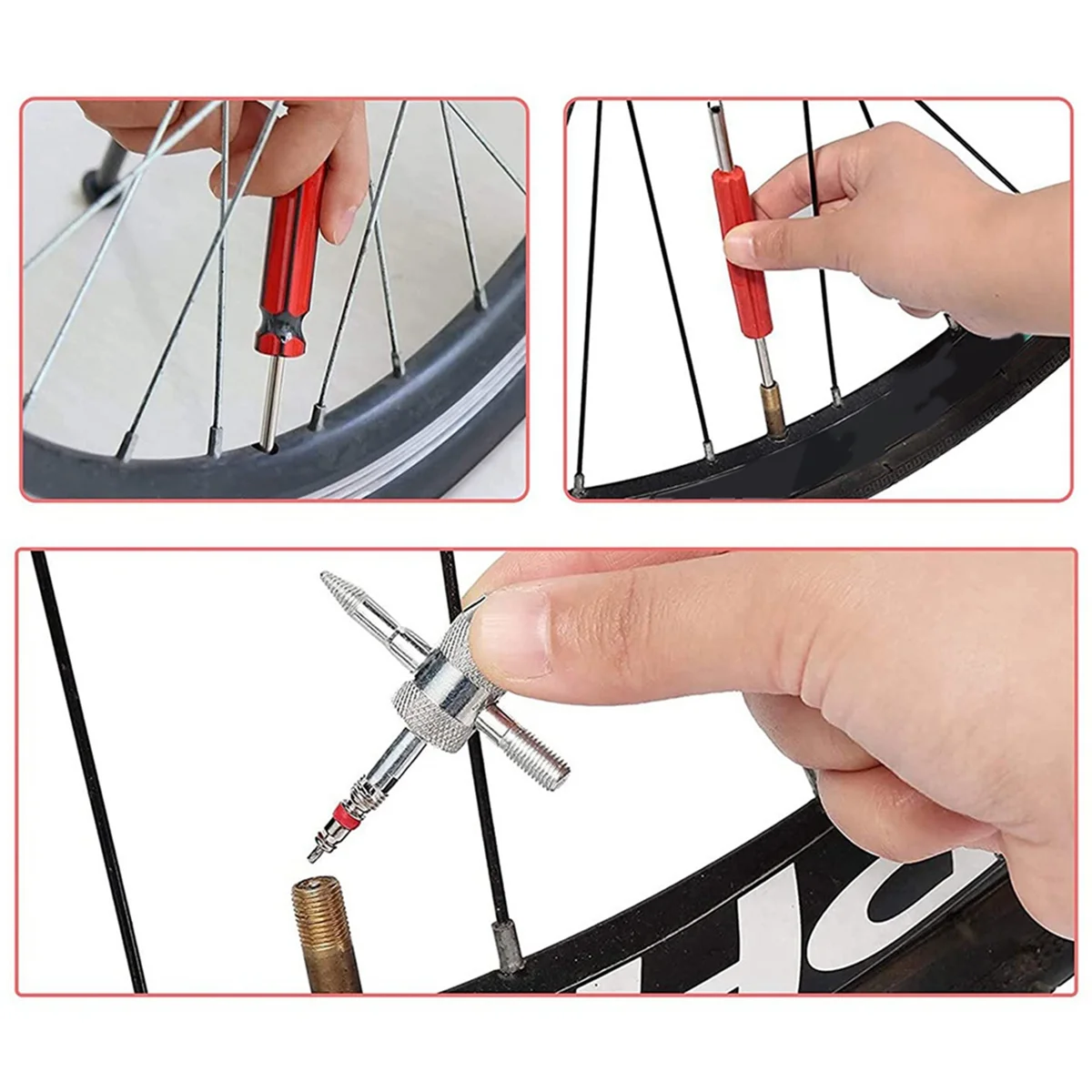 밸브 코어 제거 설치 키트, 밸브 코어 제거 도구, 밸브 캡 밸브, 64 피스, 신제품