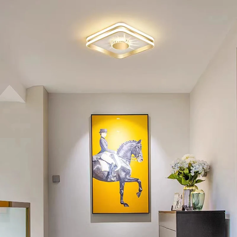 Moderna luz de teto LED para corredor, corredor, varanda, quarto, lâmpada de banheiro, luxuosa iluminação interior, decoração de casa, luzes