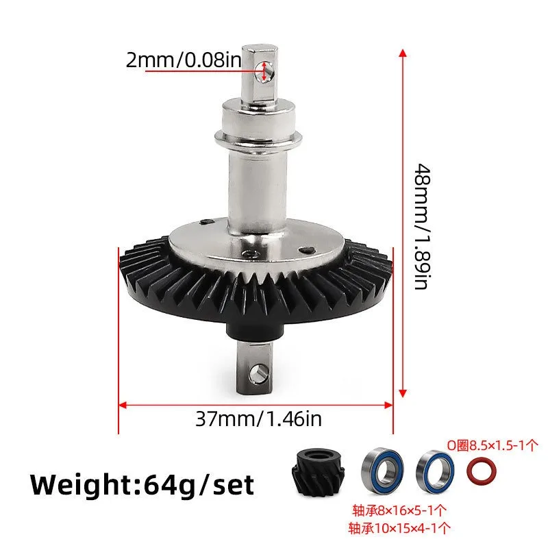 Staal Voor Achter Slipper Clutch Gear voor Trxs Slash 4x4 VXL Stampede Rustler XO-1 RC Auto Upgrade onderdelen Accessoires