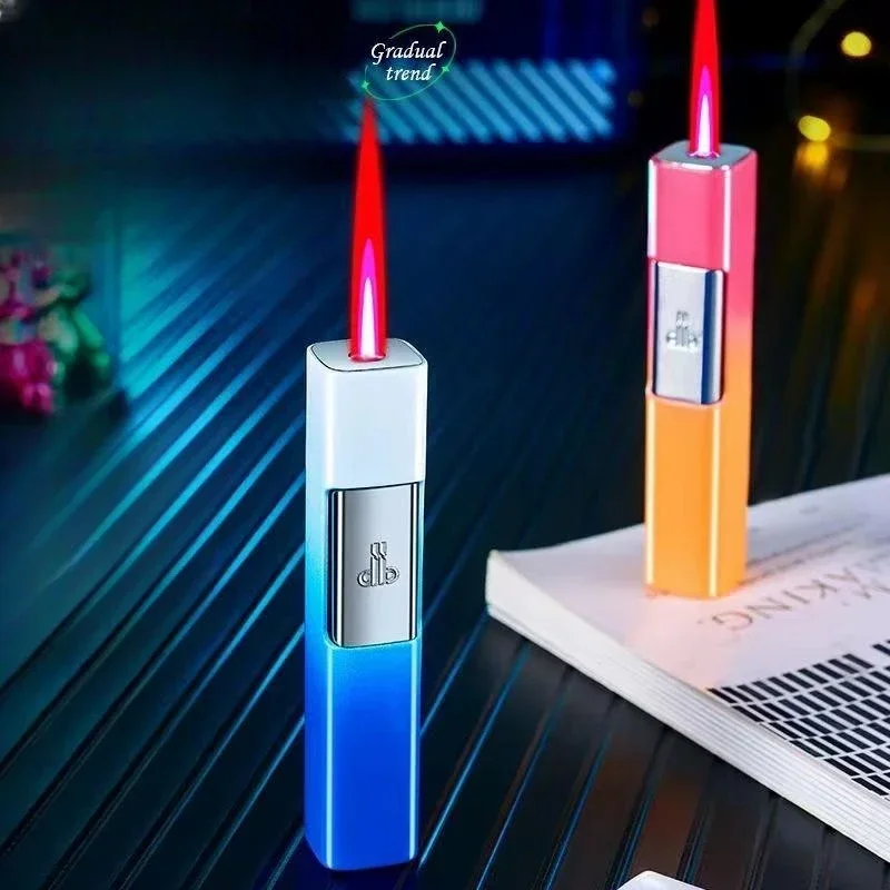 New Torch Luminous Lighter Jet Cigarette Cigar Accessories Pen Airbrush Butane Refill Metal Windproof LighterGadget gift for men