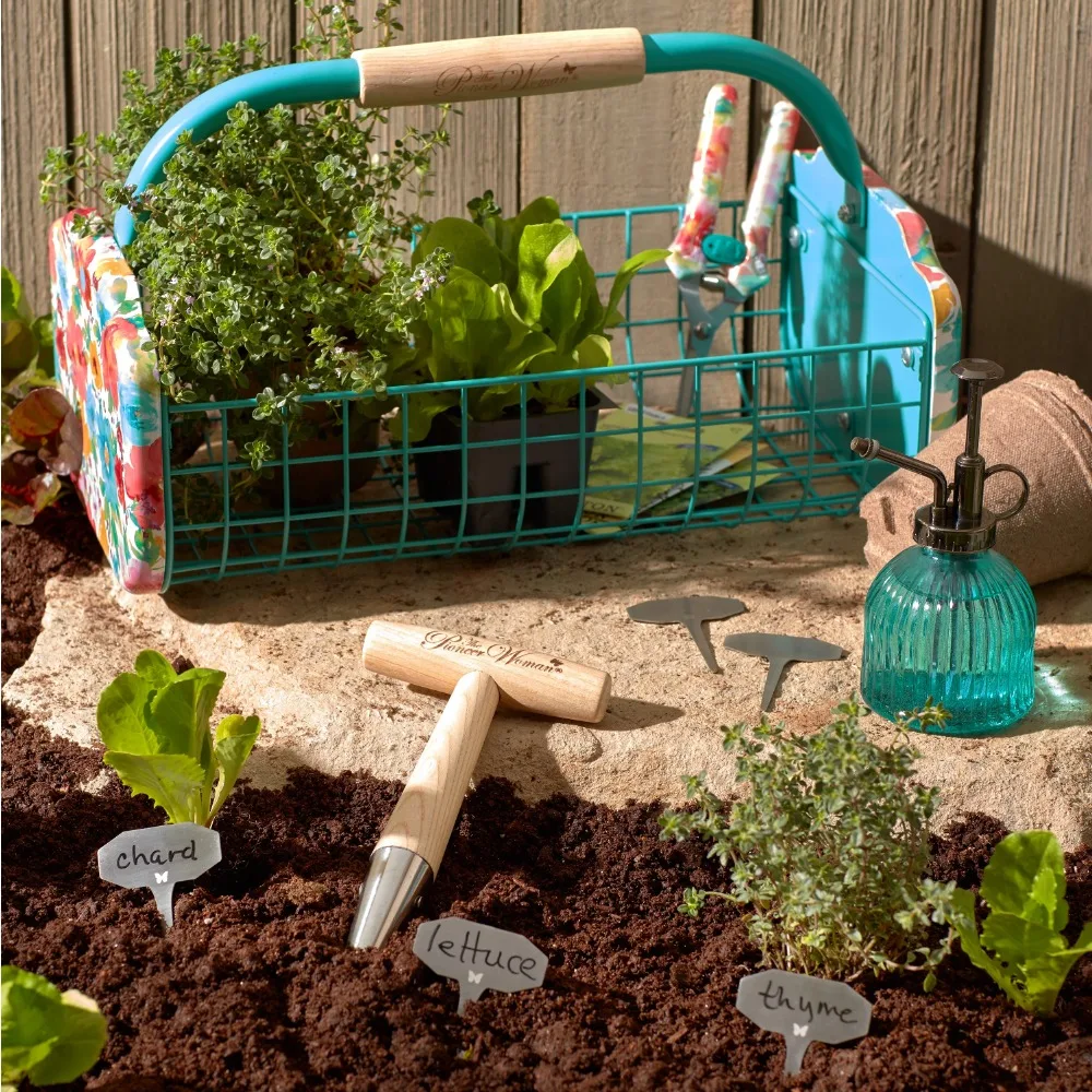 

9-piece garden basket set - assorted colours