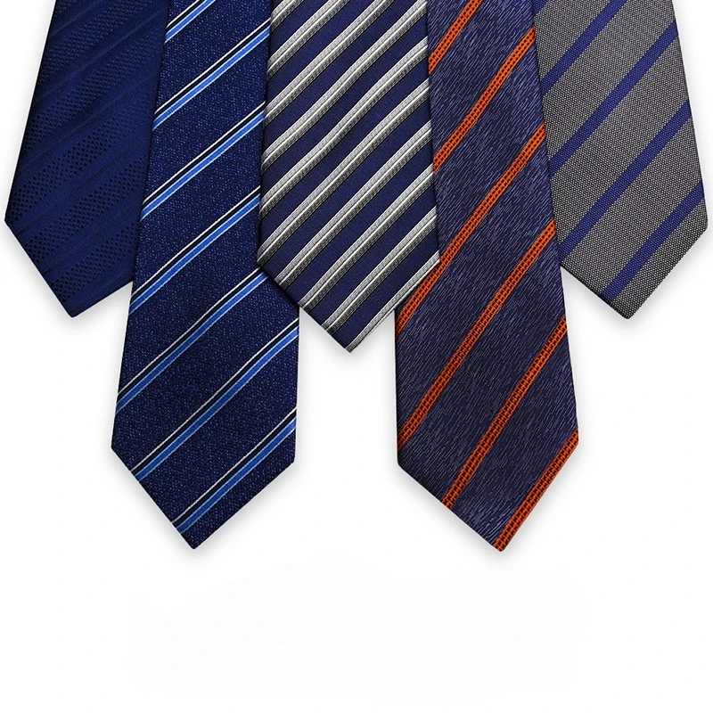 Men's Diagonal Striped Silk Necktie, Mulberry Silk, Business Fashion Jacquard Self-Tied Tie, Suitable for Daily Wear and Parties