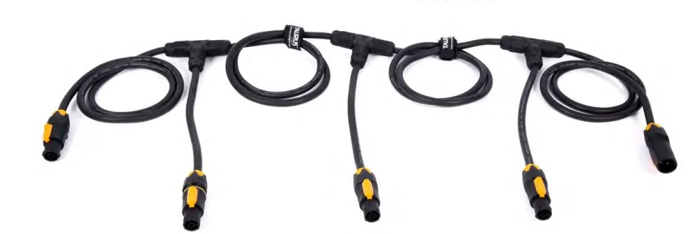 

Stage Splitter 3x2.5mm Powercon Cable 1 in 4 Out Electric Wire Cable for Stage Led Lights