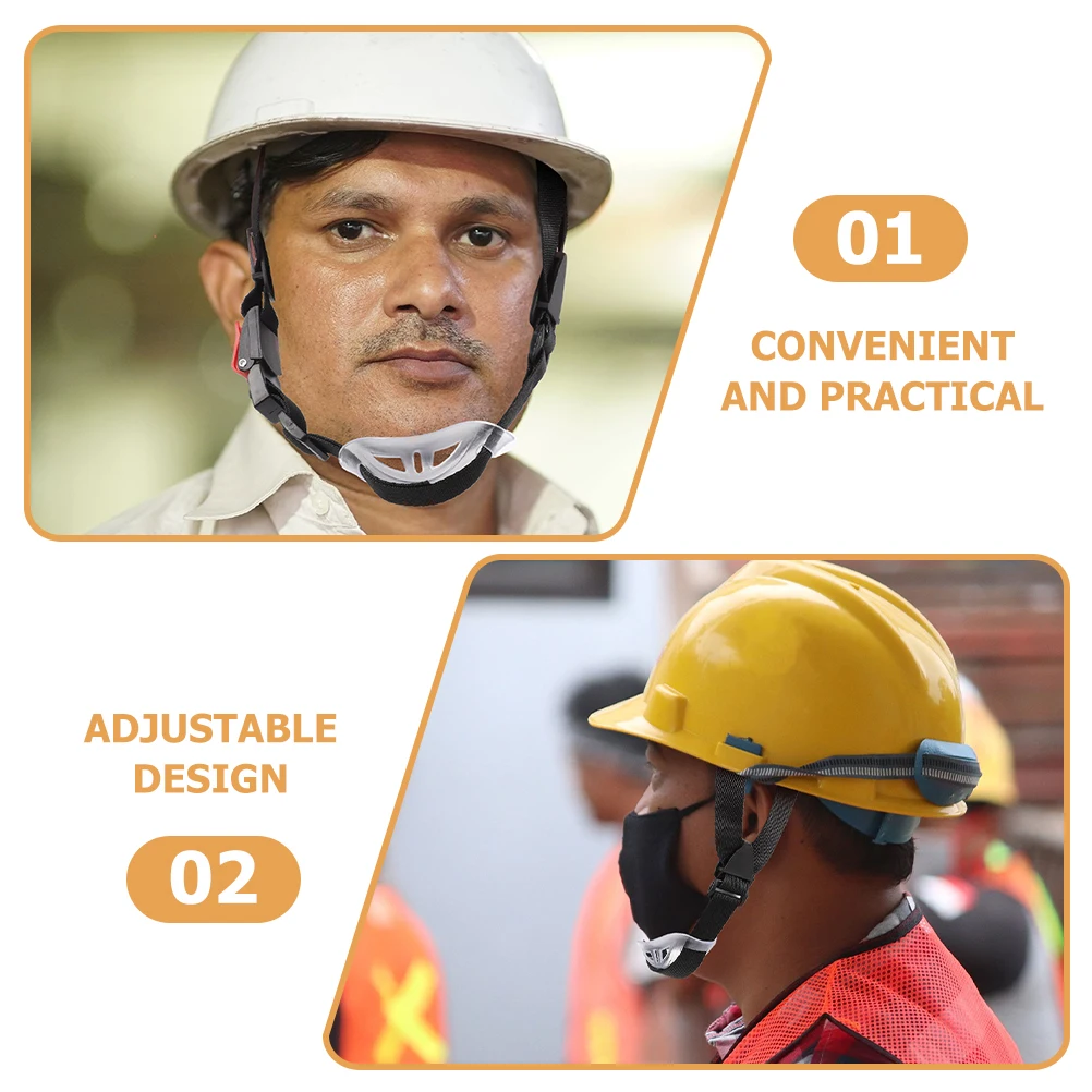 

3pcs Hard Hat Chin Straps Universal Nylon Chin Belt Replacement Adjustable Safety Accessory Construction Work Gear
