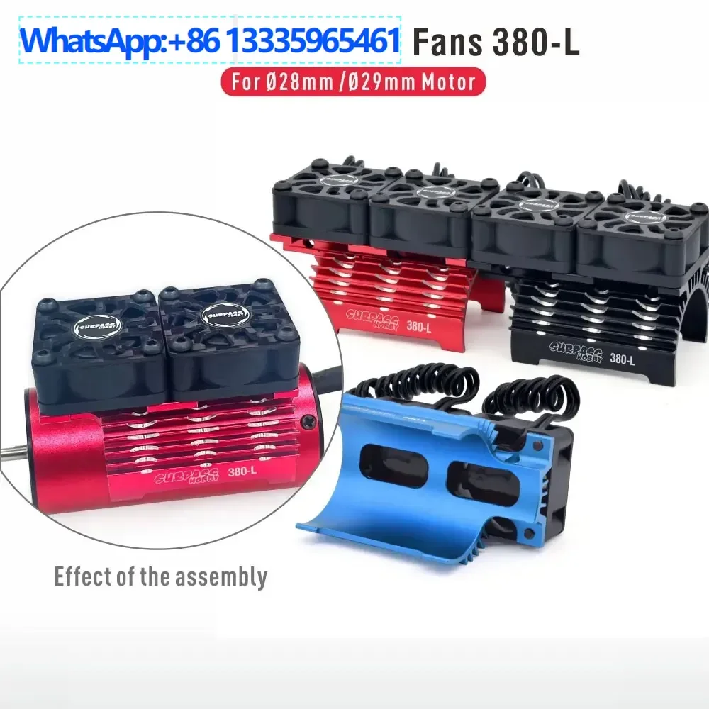 

Комплект охлаждения двигателя Surpass-hobby, двойной вентилятор + радиатор 380/390, модель игрушечных аксессуаров