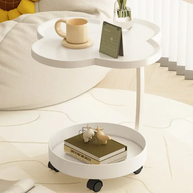 Multi-functional Side few Double sofa side cabinet Table mobile shelf Small coffee table sturdy and durable