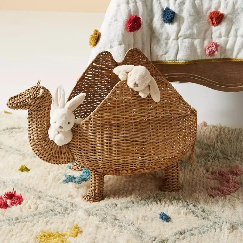 Creative Design Cute Camel Storage Box Toys Sundries Dirty Clothes Laundry Tidying Basket Basket