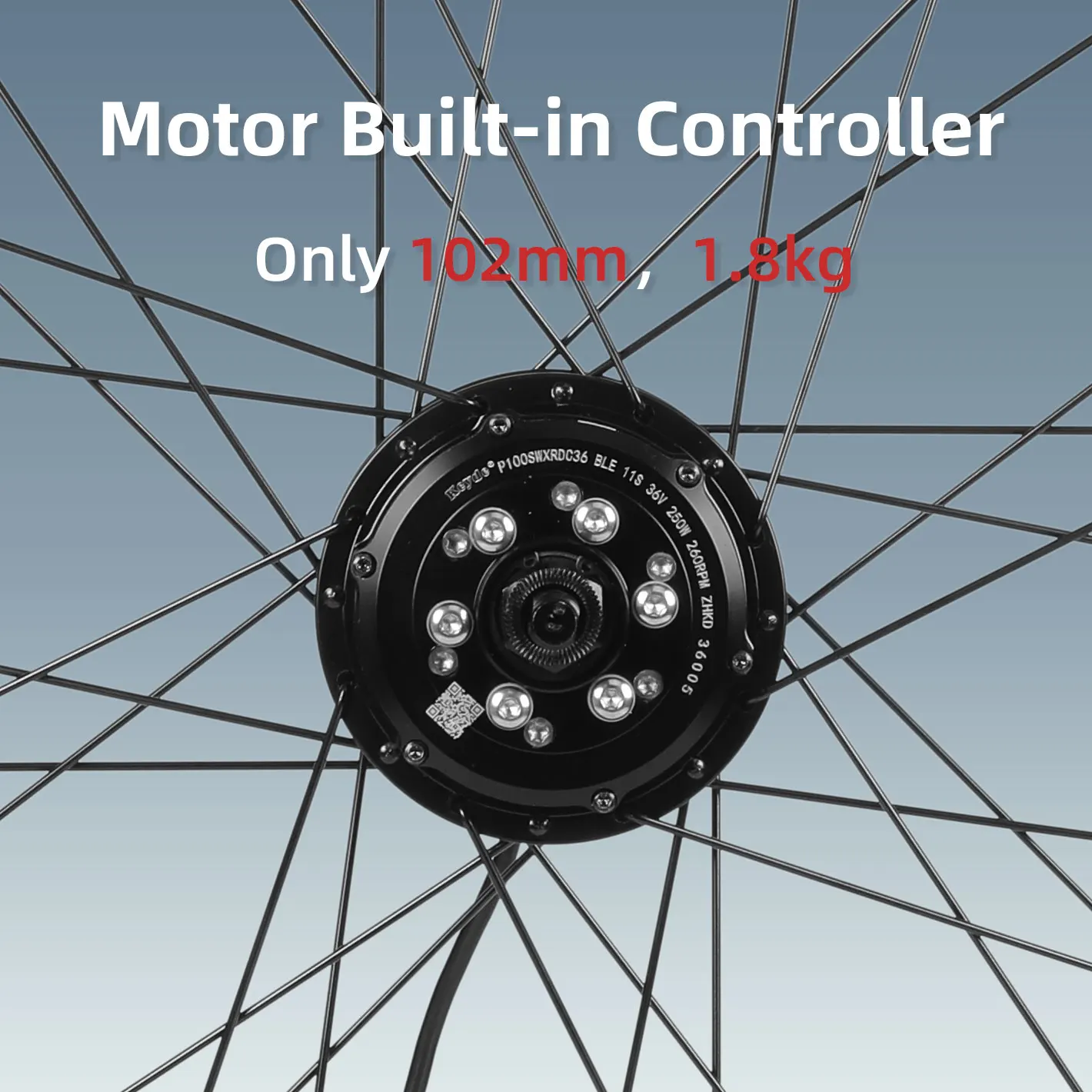 Keyde P100 Rear Hub Motor E-Bike Conversion Kit Wireless Control Torque System Bike Accessories for Cycling