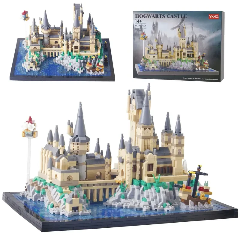 

Creative Magic Castle and Grounds Building Blocks MOC Architecture Micro Assemble Bricks Toys Gift For Children Kids