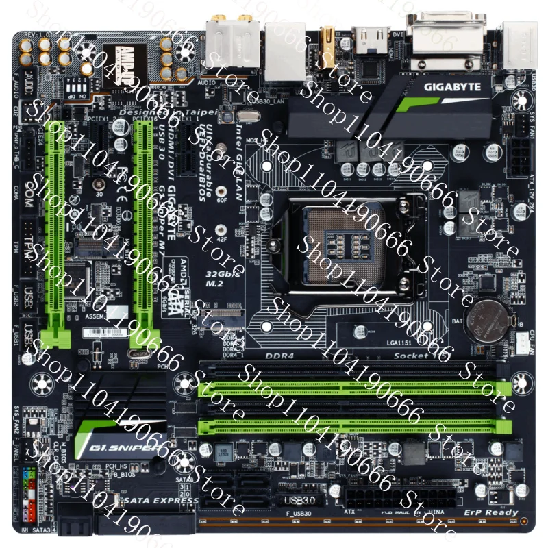 

For GIGABYTE G1.Sniper M7 motherboard B150 LGA1151 DDR4 DVI+HDMI M-ATX Tested OK