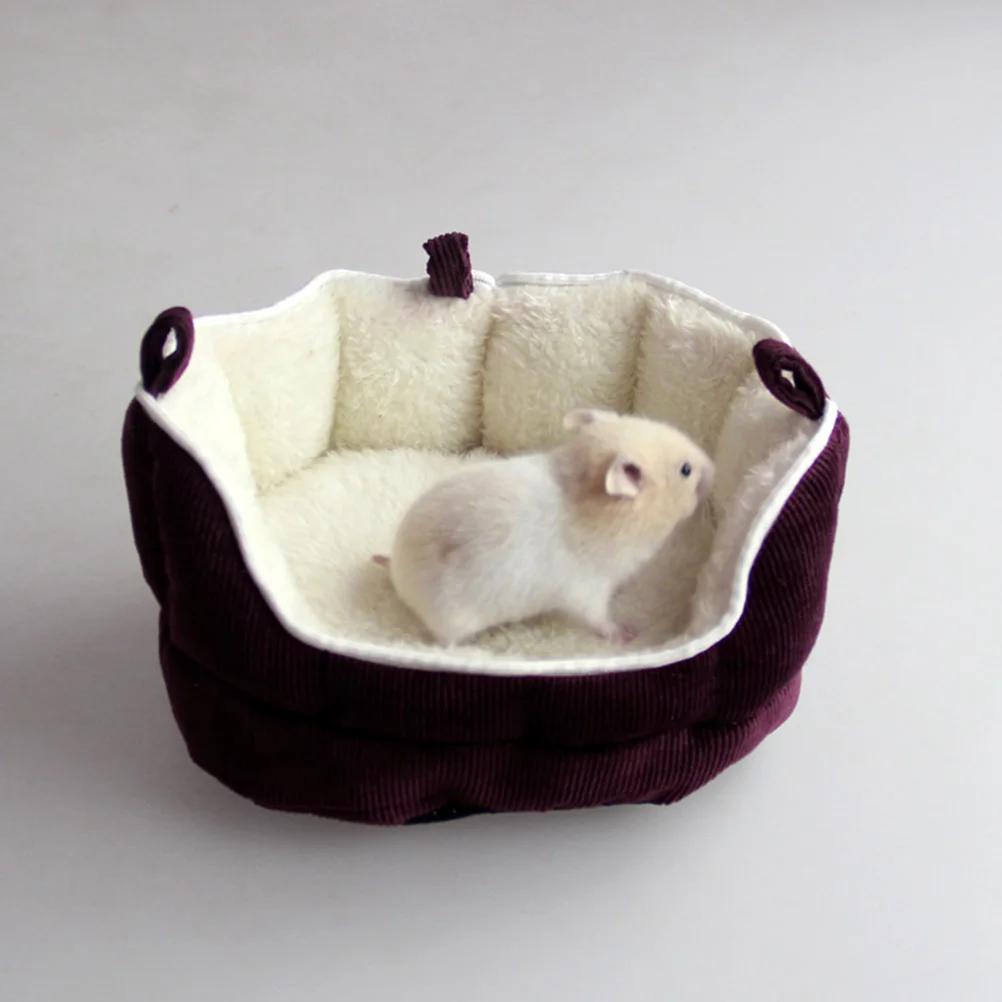 

Cozy Hammock Sofa Nest for Small Pets Ferret House Bed Zipper Design Comfortable Warm Place Super Soft Fabric Pet Gift Small