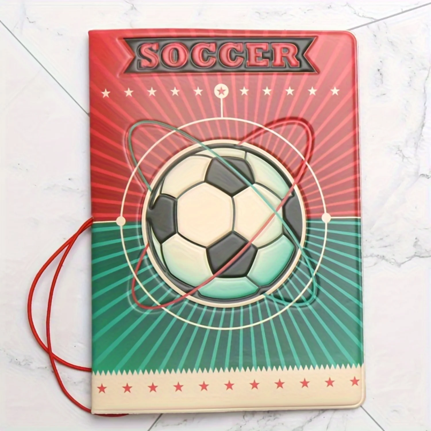 Creative Football Passport Holder, Multi-Functional Organizer & Protective Case - Ideal for Travel Abroad Caja de almacenamiento