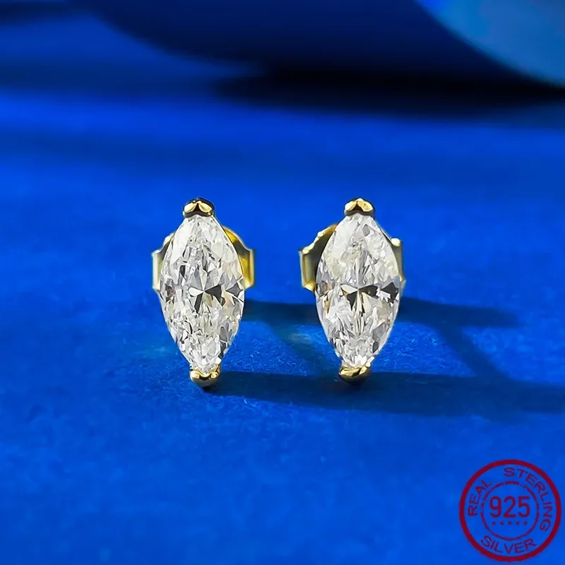 

New S925 Silver Euro American 4 * 8mm Mini Horse Eye Earnail Fashion Single Item Wedding Jewelry