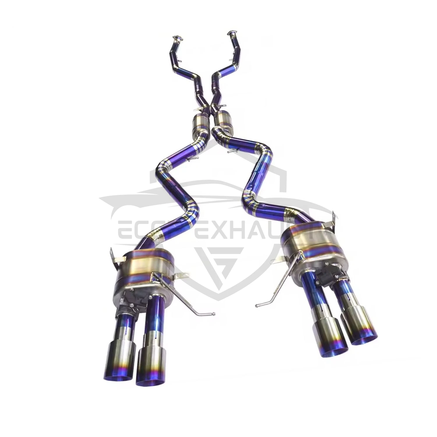 

Sporty Valved Titanium Catback Exhaust With TItanium Mid pipe for BMW M3 E92 Performance Upgrade Easy Installation