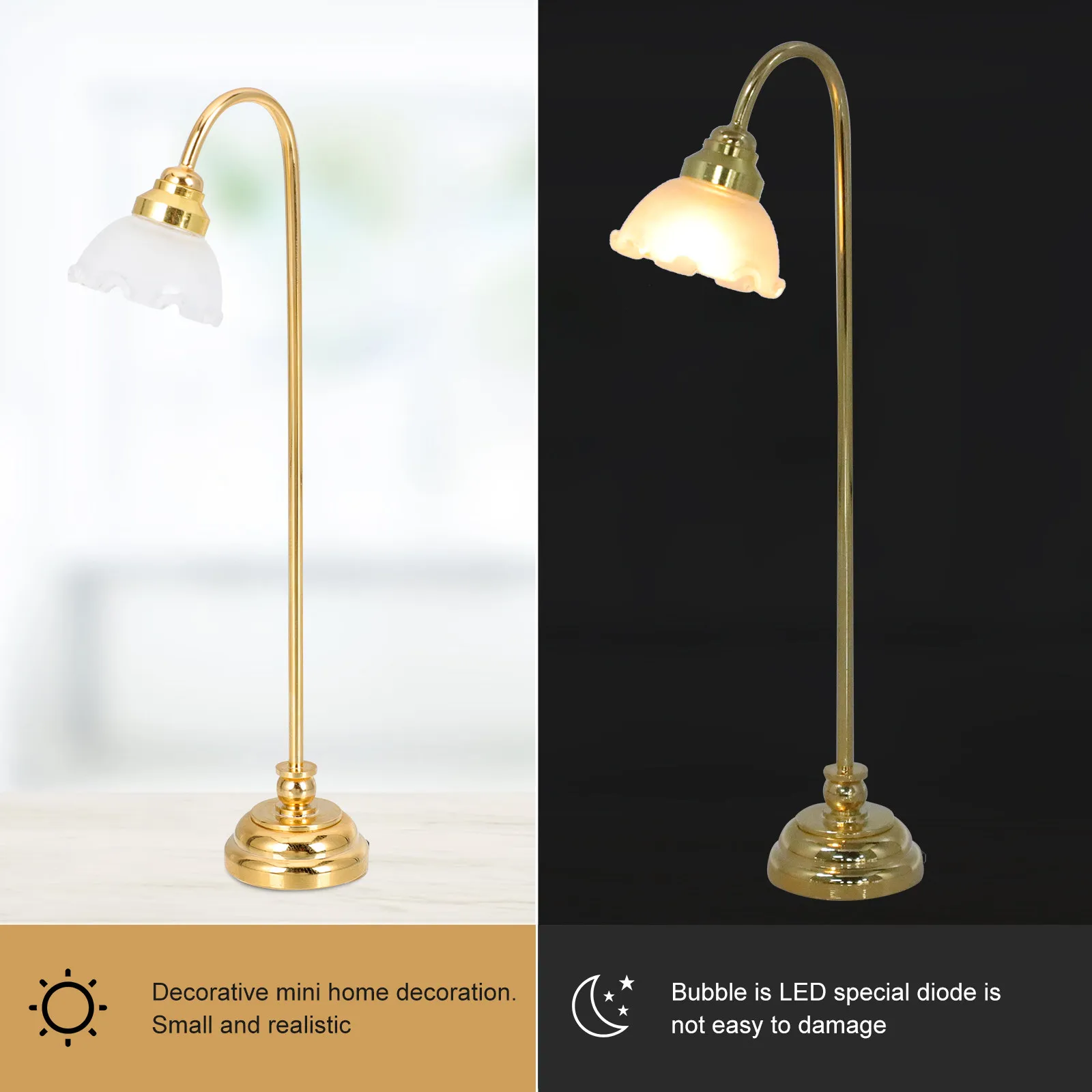 

Миниатюрный светодиодный напольный светильник премиум-класса, маленький, для домашнего декора, с гладкой поверхностью, без проводов, уникальный миниатюрный орнамент, для создания микроландшафта своими руками