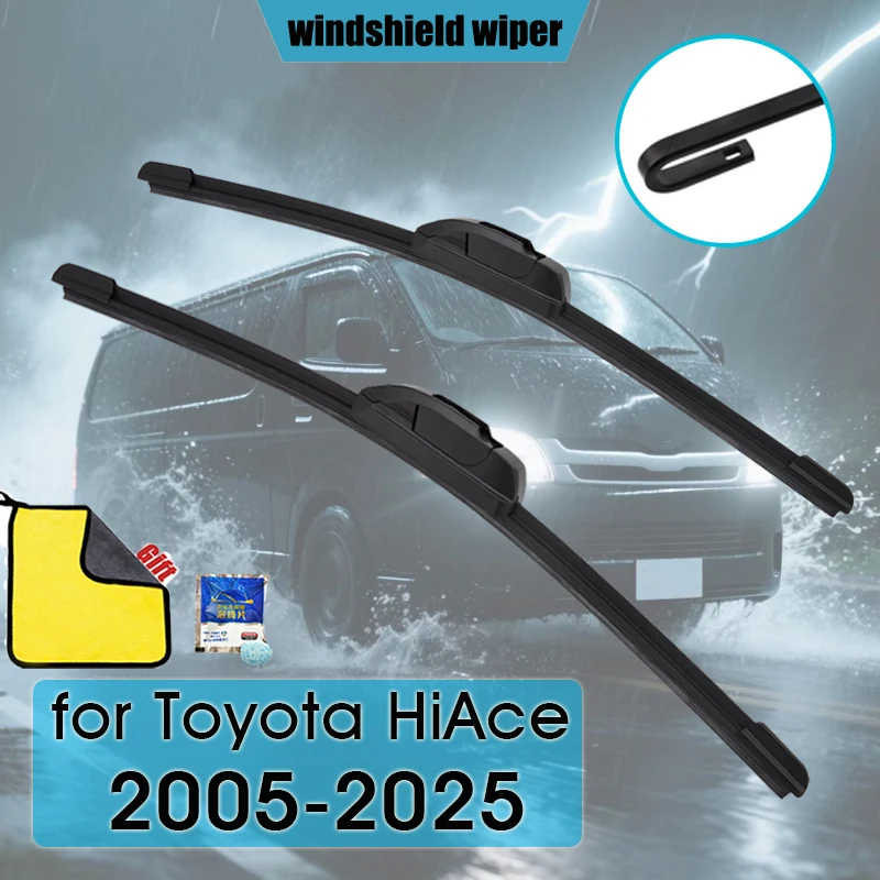 

For Toyota HiAce (200 Series) Van/BUS (300 Series) Van/BUS 2005-2025 Car Wiper Blades Front Windscreen Windshield Wipers Car