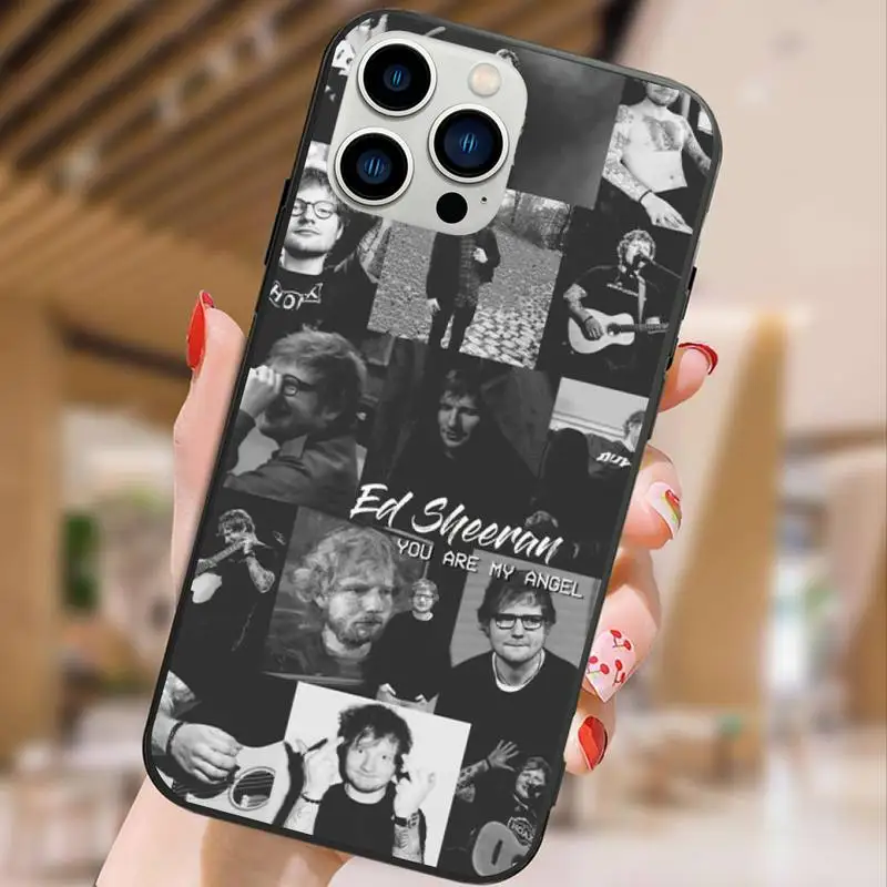 E-Ed S-Sheeran Hot Singer Phone Case For iPhone 15 14 13 12 11 Pro Max Mini XS XR