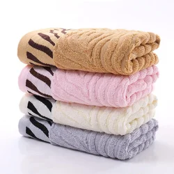 Cotton Embroidered Tiger Pattern Bamboo Fiber Bath Towel Soft and Comfortable Towel Super Absorbent Hand Towel  ,