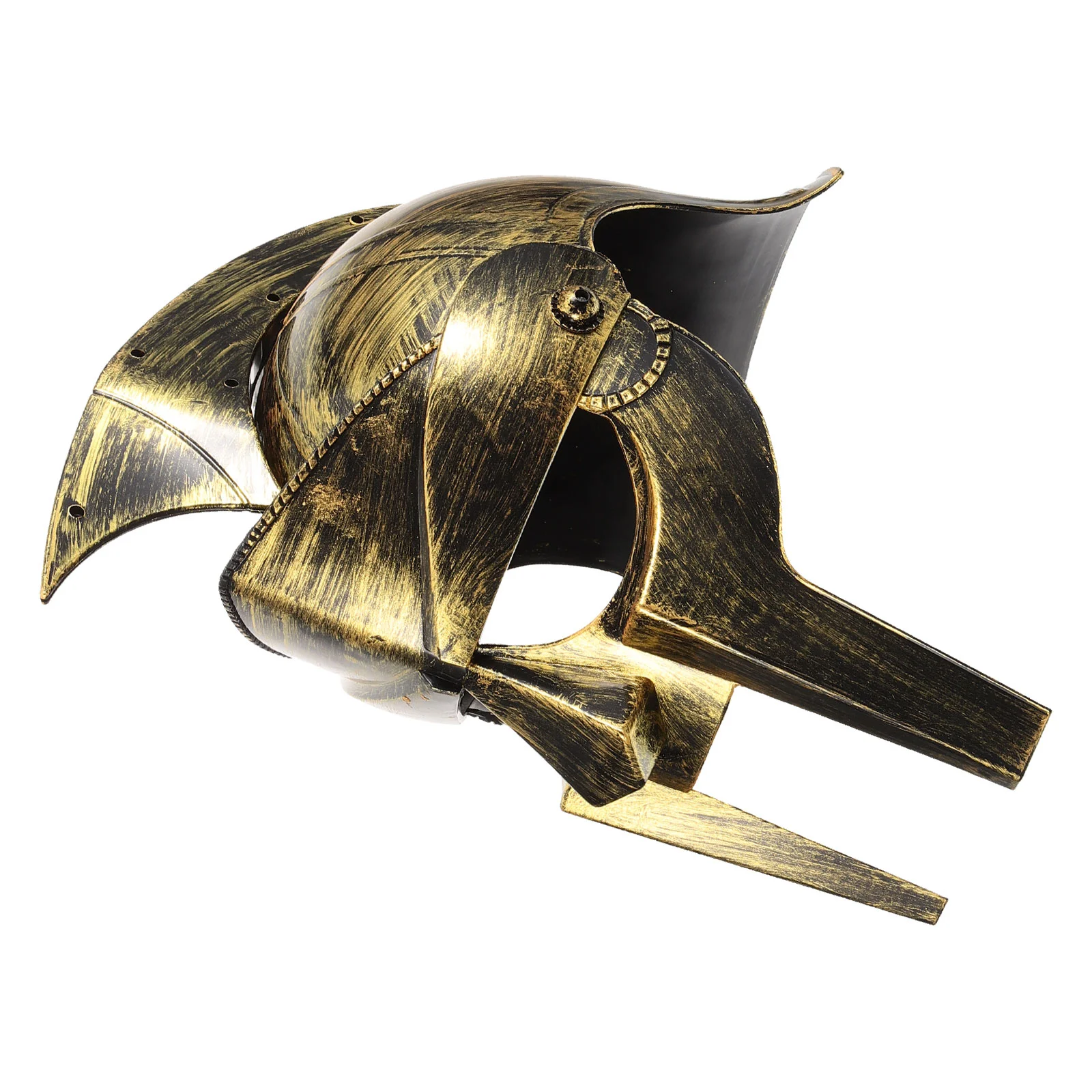 

Gold Ancient Roman Soldier Plastic Party Hat Prop Lightweight Breathable Cosplay Decorative Headgear Novelty Carnival