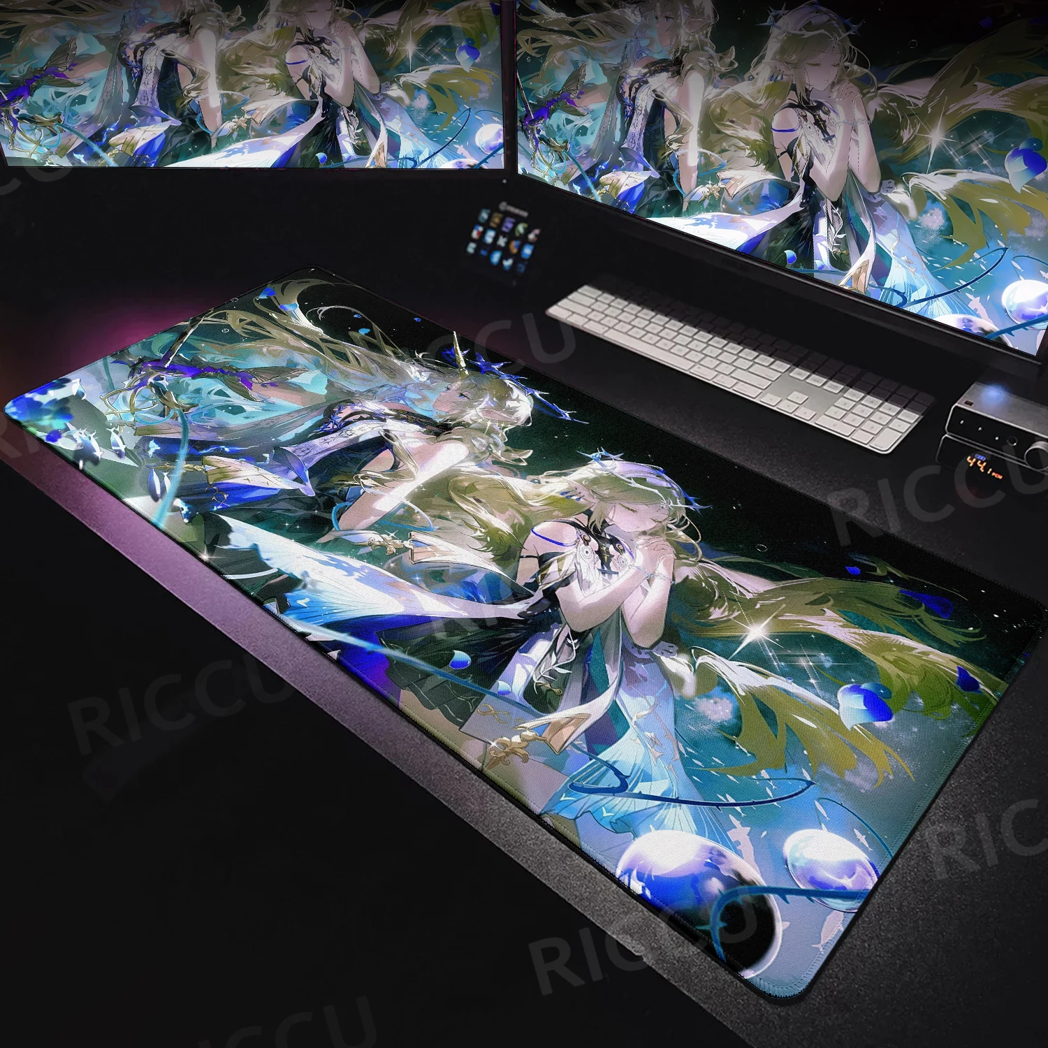 Mouse Pads Wuthering Waves Cartethyia Pattern Rubber XXL Mats Computer Gamers Locking Edge Anti-slip Carpet Keyboard PC Desk Mat