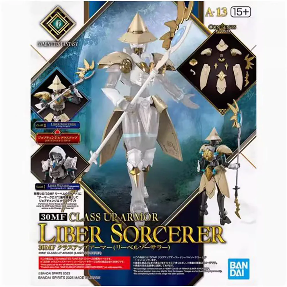 Em estoque genuíno bandai original 30mf liber panter/sorcer/wizard anime figuras de ação montagem brinquedos presente coleção modelo