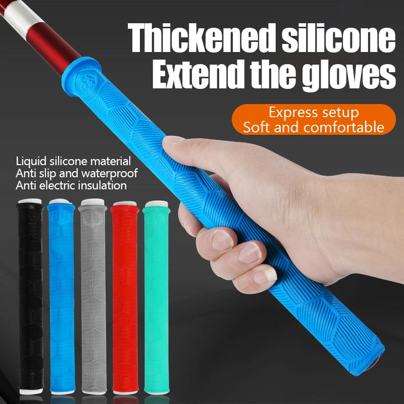 28cm Lengthened Fishing Rod A Pull Hand Sleeve Wear-resistant Non-slip Soft Grip Glue Wrap With Hand Glue Sweat Absorbent Sleeve