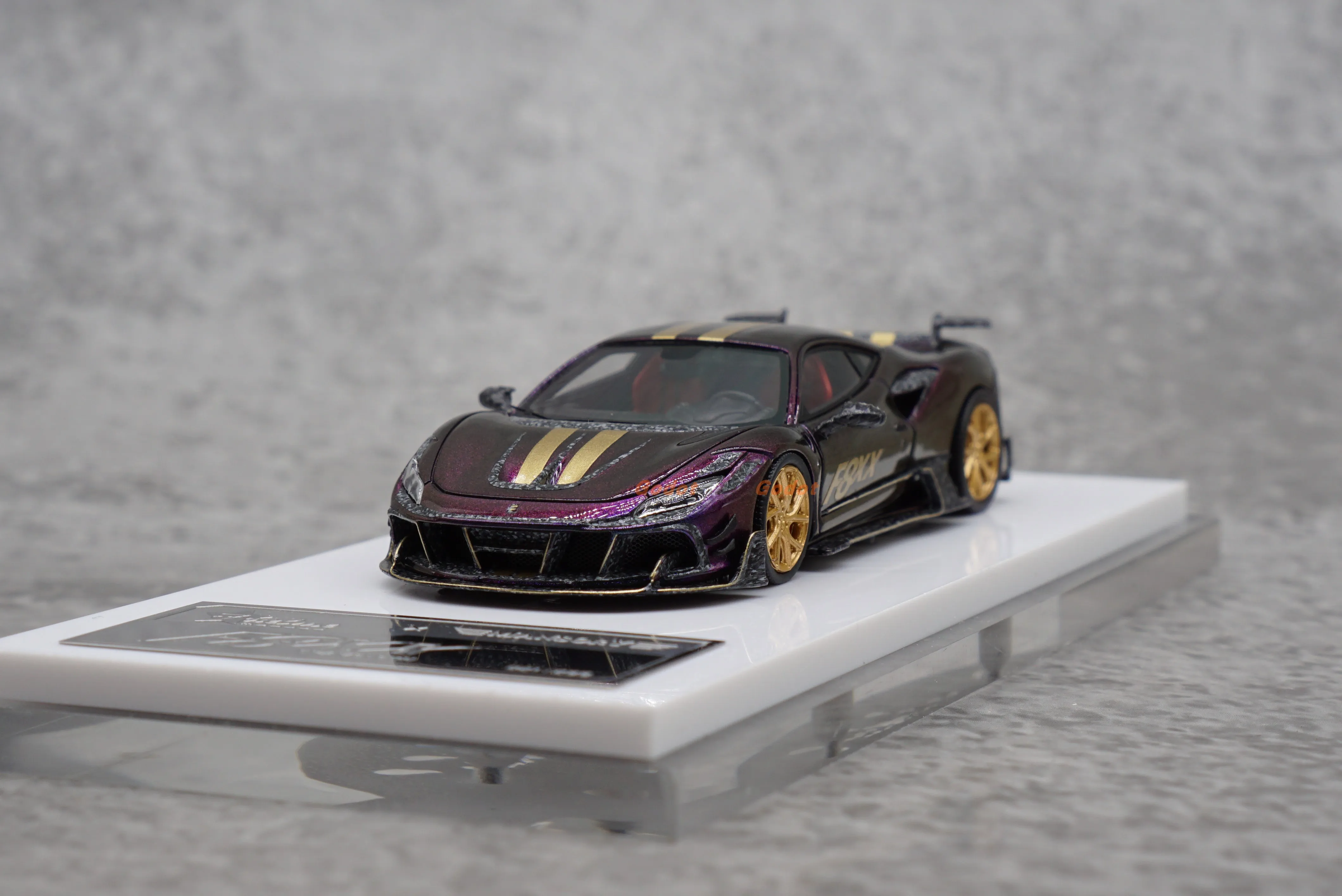 1:64 Resin car model car pull F8XX Mansory display toy gift