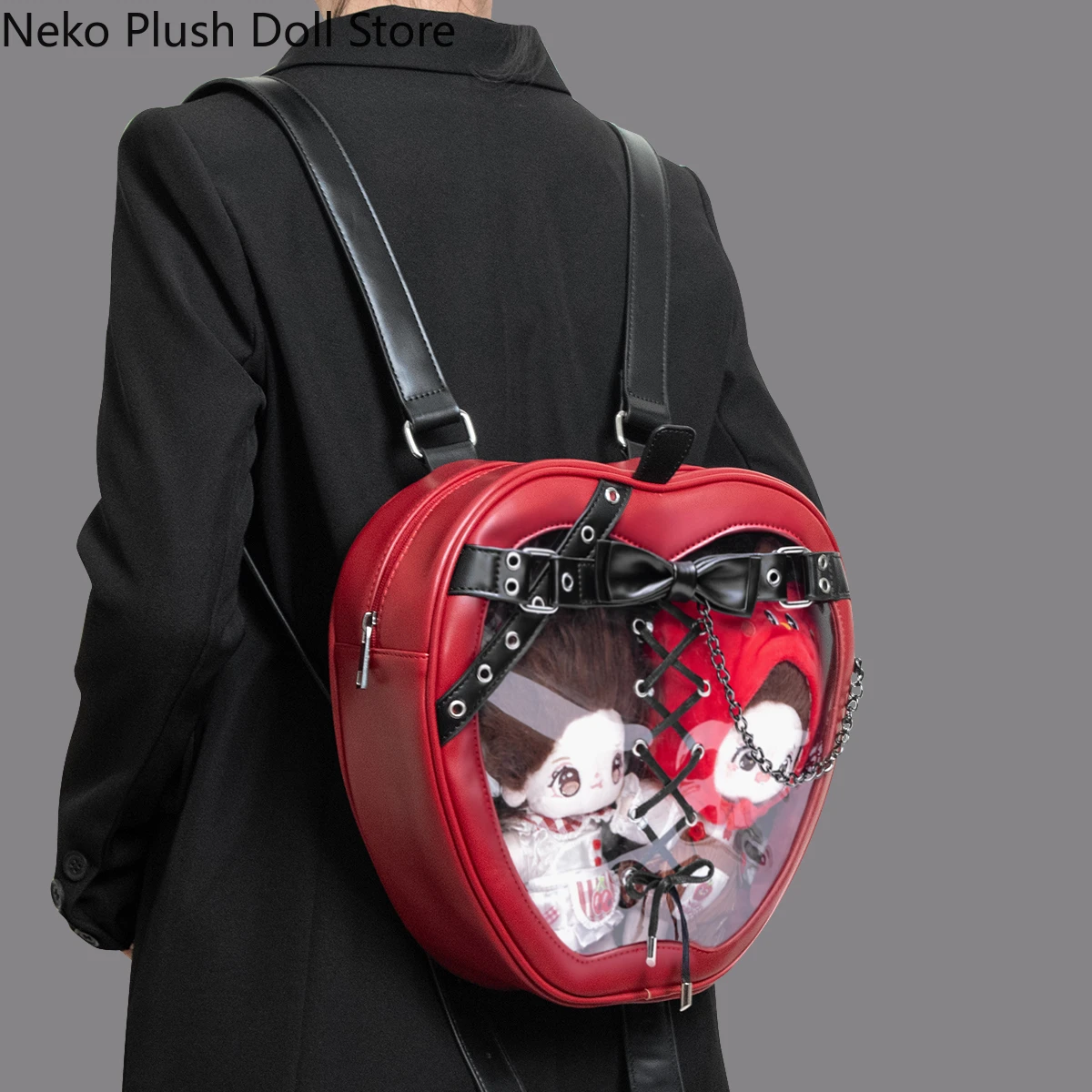 

Anime Love and Deepspace Caleb Itabag Backpack Strap Butterfly Belt and Chain Messenger Bag Cosplay Cartoon Adorn Birthday Gift