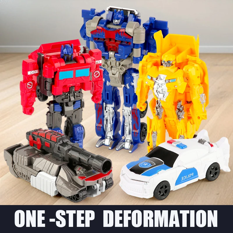 One Step Deformation Transformation Robot Dinosaur Vehicle Car Toys Transform Action Figures Education Toy Boys Gifts Kid Toy